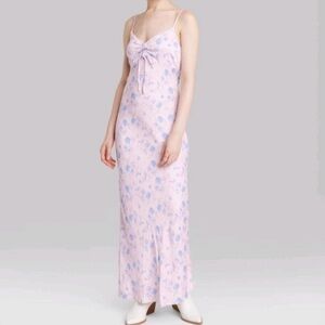 NWOT Wild Fable maxi ruched floral dress